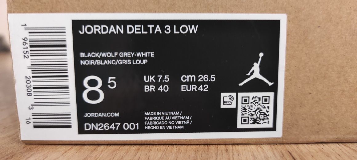 Buty Jordan Delta 3 Low,  rozm 42