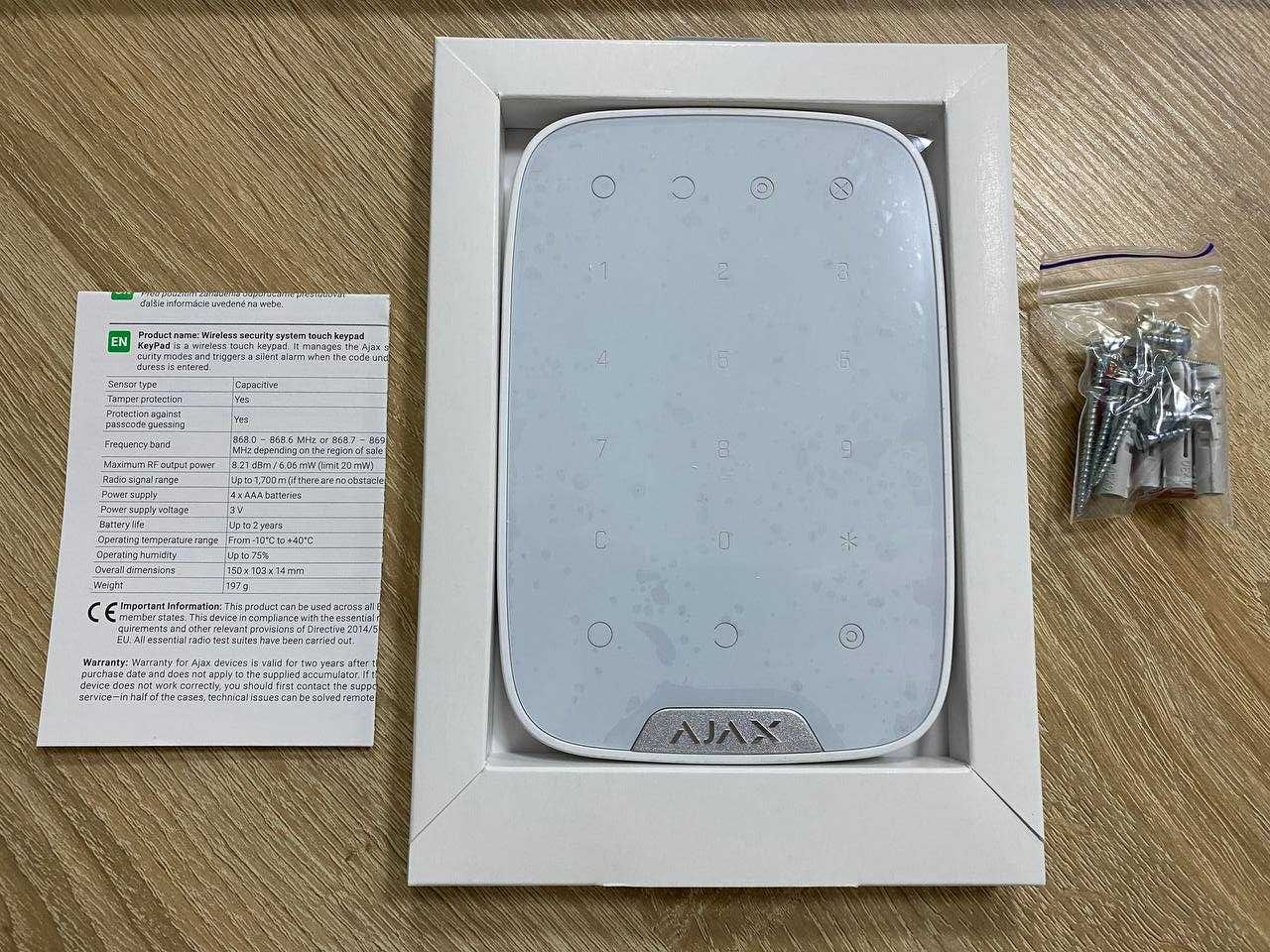 Продам Беспроводную Клавиатуру AJAX KeyPad white