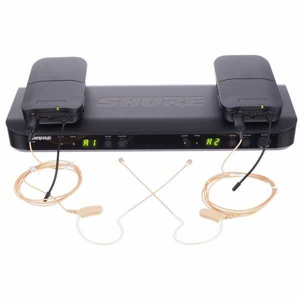 SHURE HEADSET DUPLO S/FIOS - Micros  Cor de Pele Topo de Gama