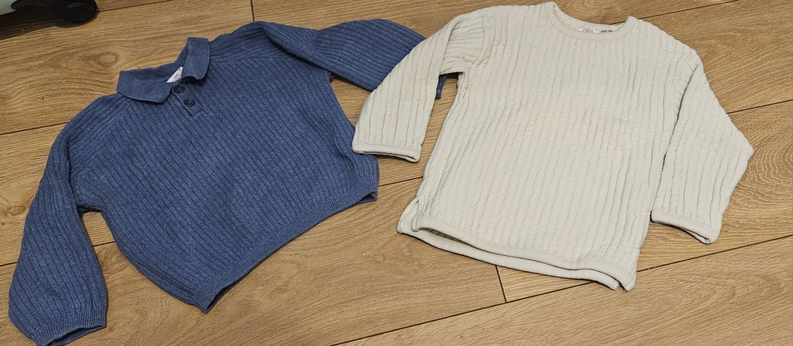 Zara zestaw komplet paka 92 104 bluza sweter swete