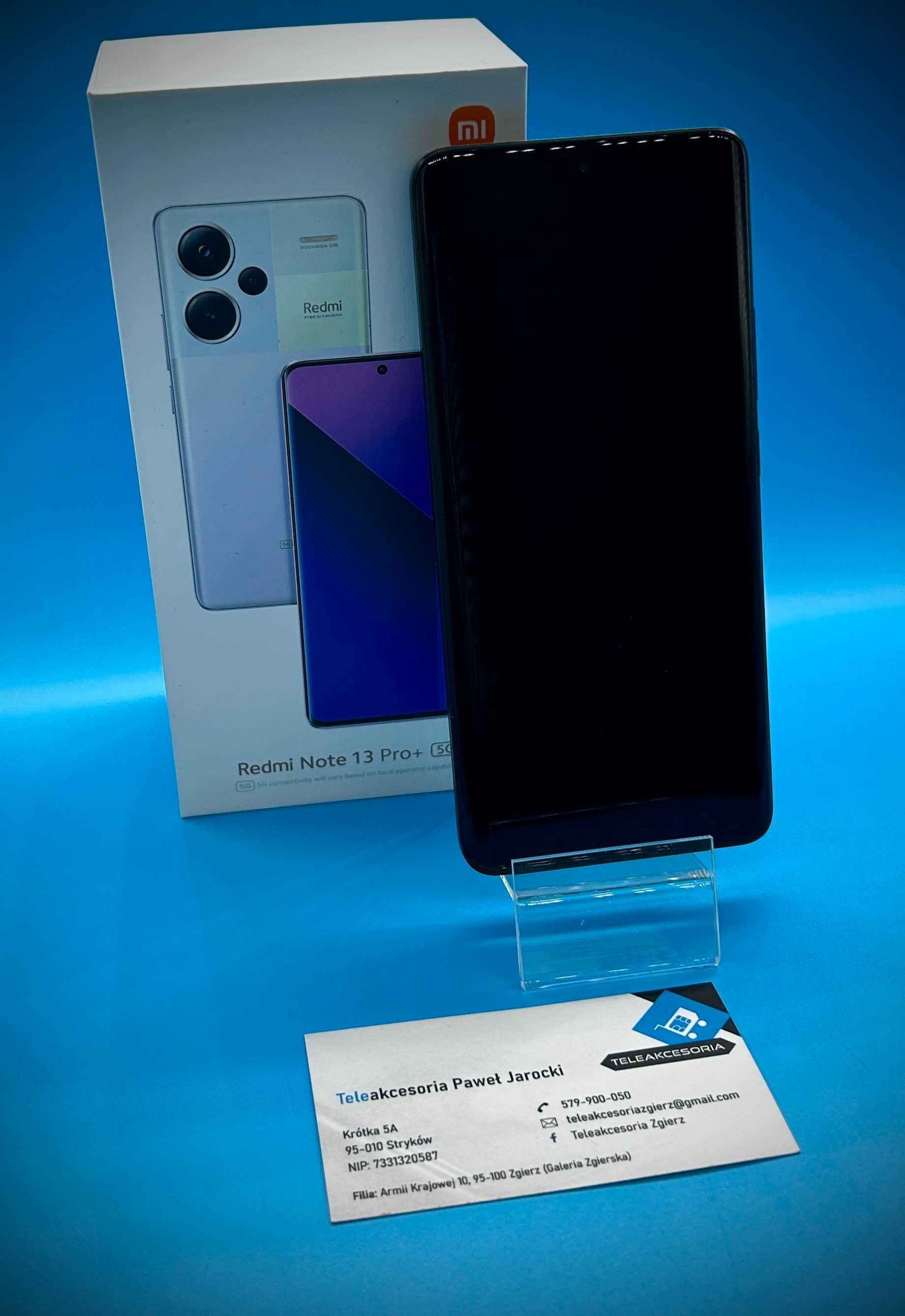 XIAOMI Redmi Note 13 PRO+ 12/512 GB Midnight Black IGŁA! Teleakcesoria
