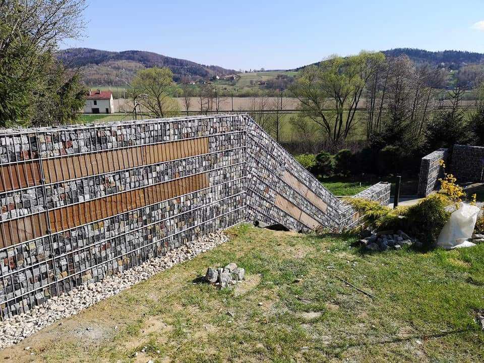 Ogrodzenie gabionowe kosze gabion 163cm x 250cm x 24cm PRODUCENT