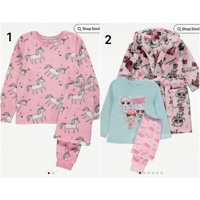 Піжама флісова велюрова тепла утеплена, халат 104, 110 George