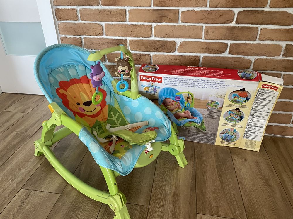 Fisher price leżak bujak kołyska 3w1