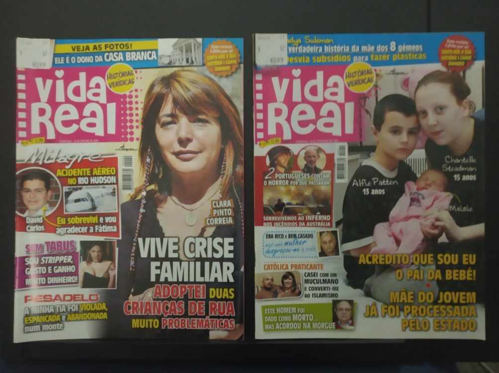 12 Revistas  VIDA REAL  (2008/09)