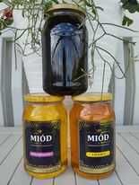 Miód spadziowy iglasty spadź iglasta 1,2-1,3kg miodu!! 100%natur