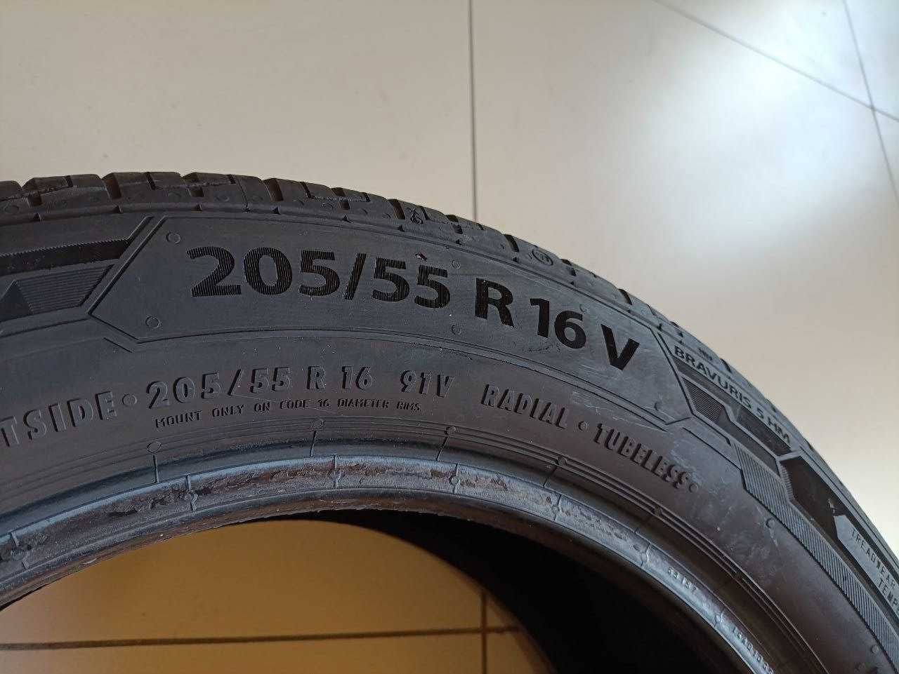 Пара шин б/у 205/55R16 91V Barum Bravuris 5 HM