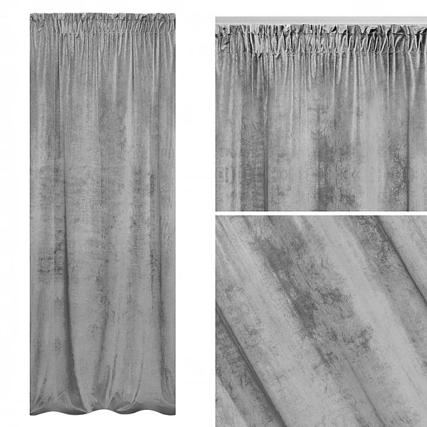 Zasłona 140x270 Gotowa Dekoracyjna Velvet Soft
