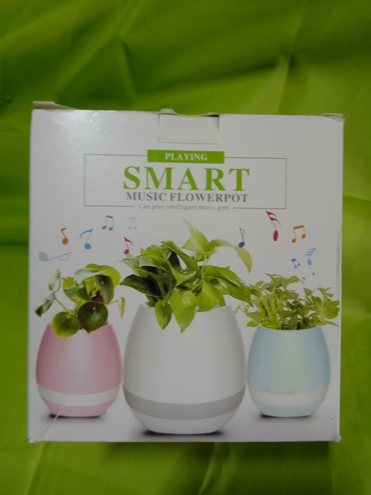 Портативный умный цветочный горшок-колонка Smart Music Flowerpot с муз