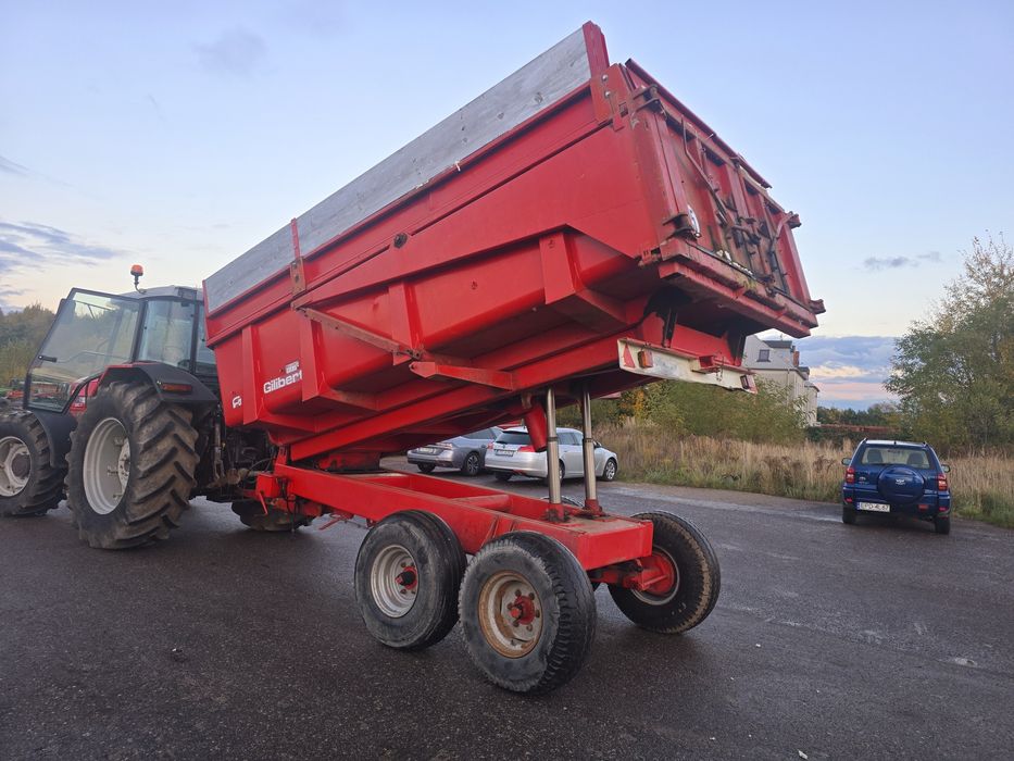 Przyczepa skorupowa gilibert wysokiego składowania 10 ton