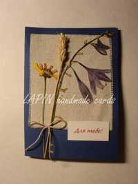 открытка ручной работы Цветы Для тебя Колокольчик Колосок