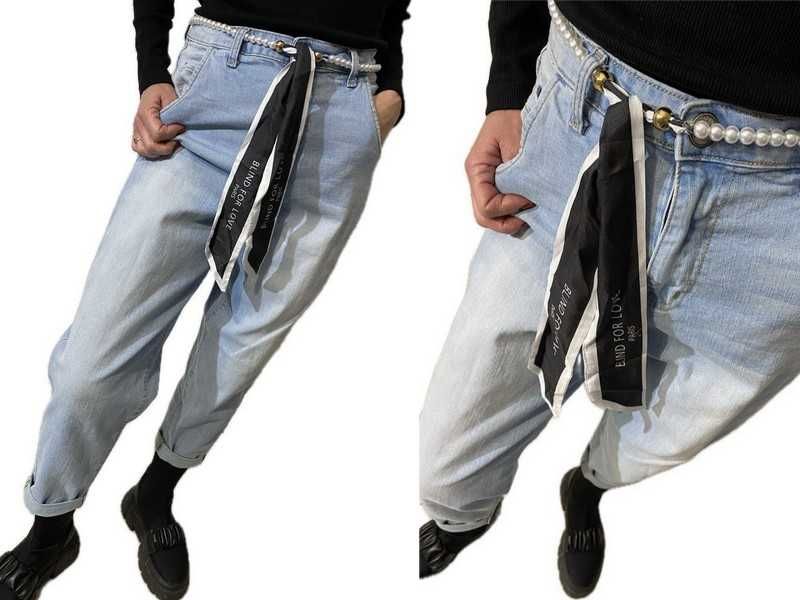 Lemonada mom fit jeansy z wyższym stanem S-M