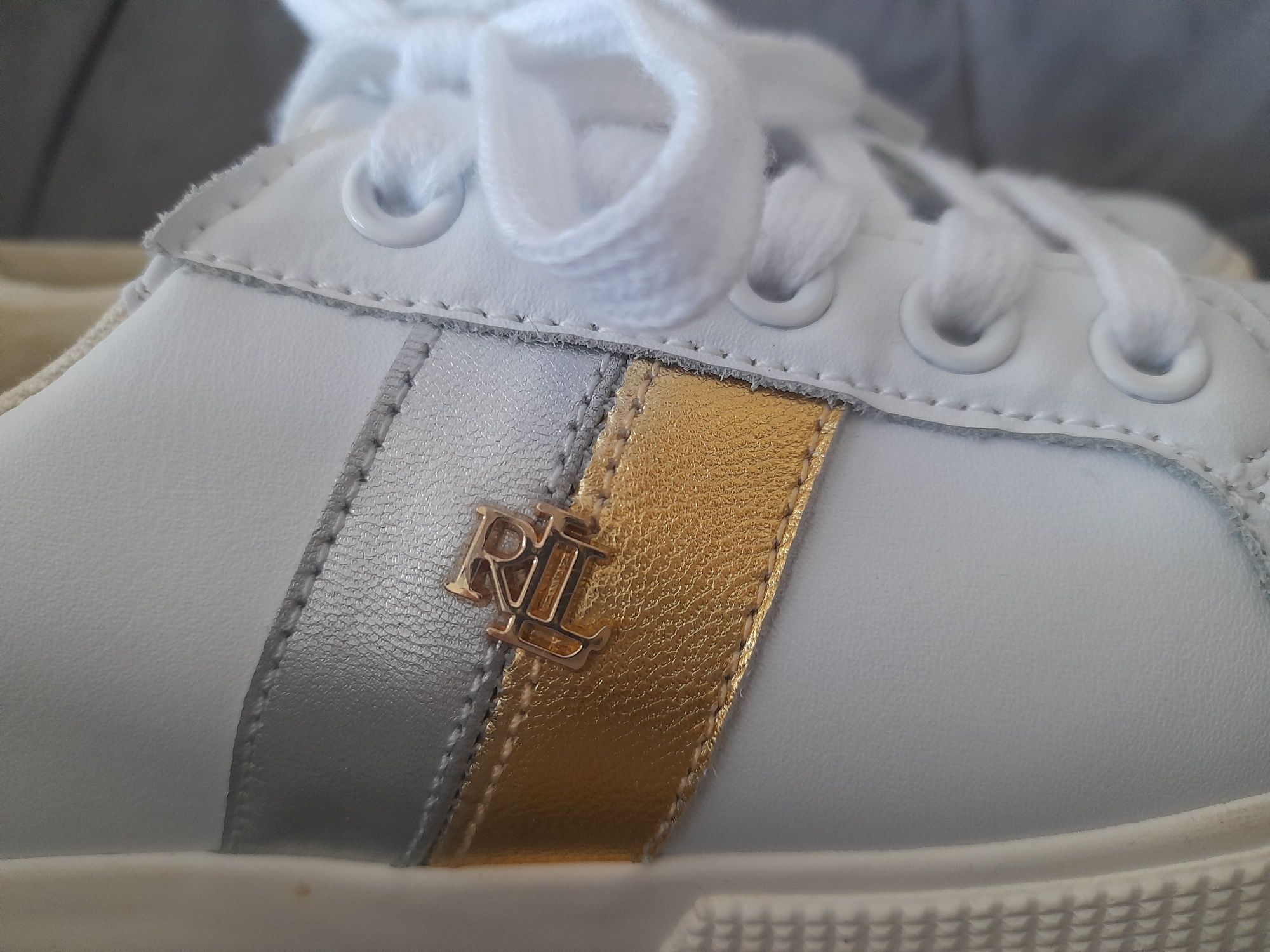 Sneakersy piękne Oryginalne LAUREN RALPH LAUREN 36 nowe wygodna wkładk