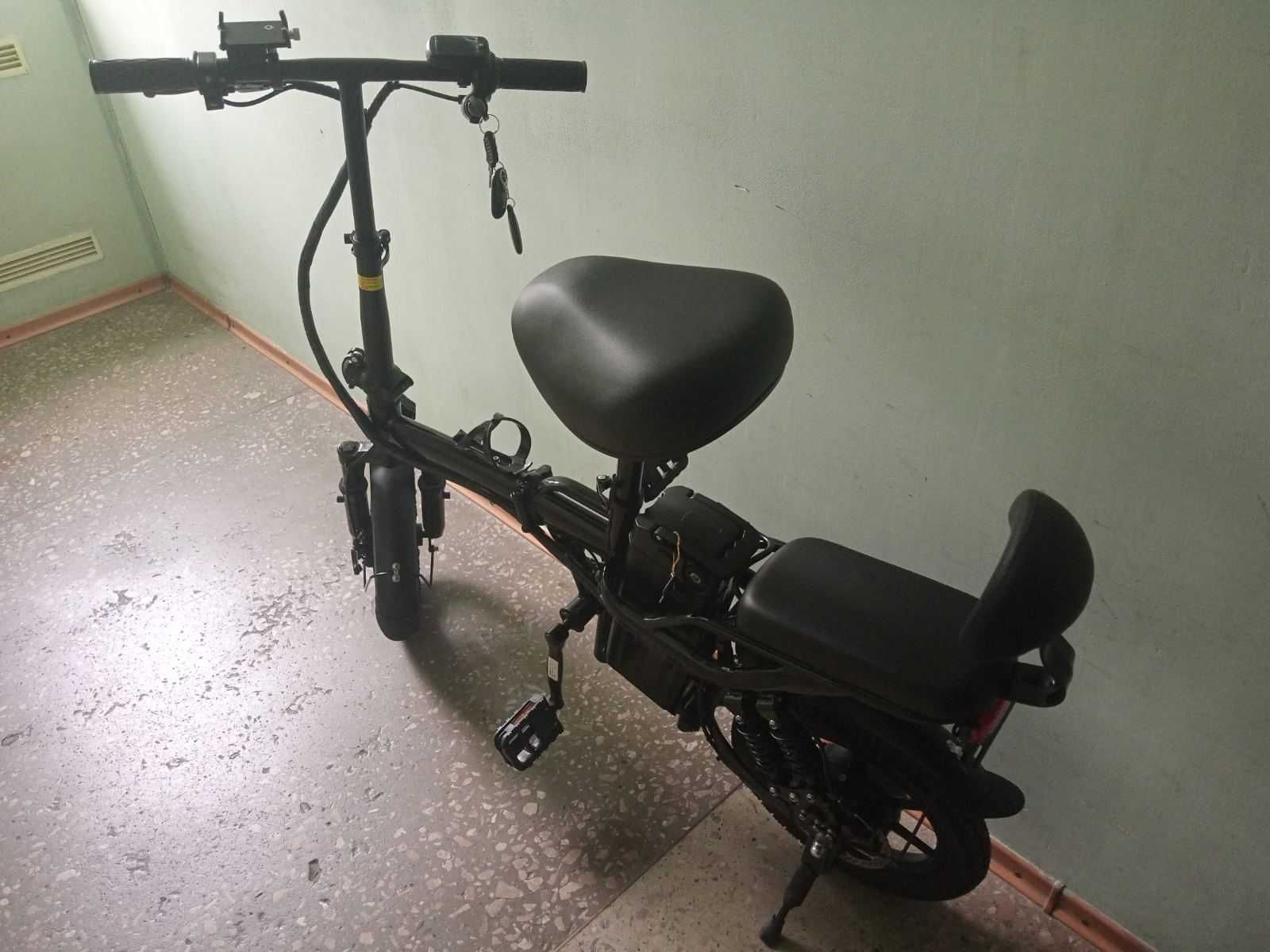 Электровелосипед складной Minako M1 (500W, 48V, 15Ah/21Ah) 14 дюймов