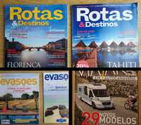 Revistas Evasões,  Rotas & Destinos e Viajar