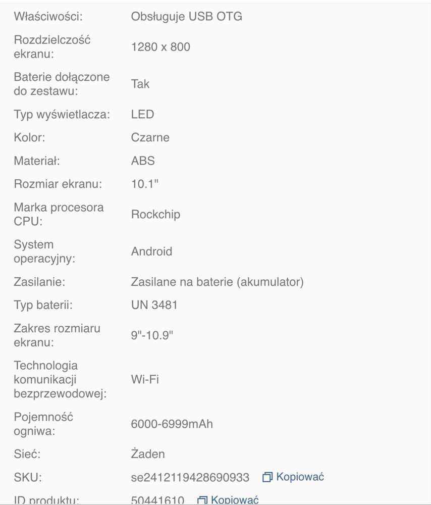 Tablet nowy z etui