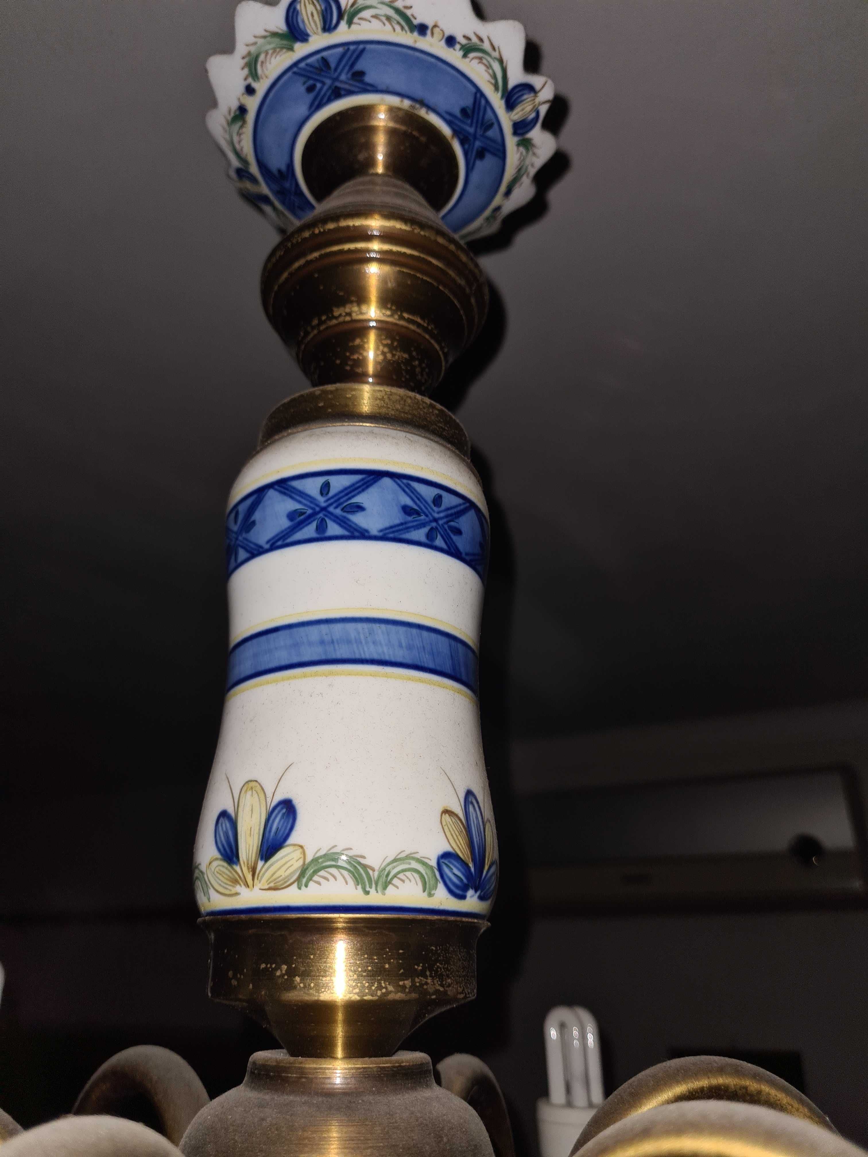 Candeeiro EXCLUSIVO louça de Viana feito á mão.