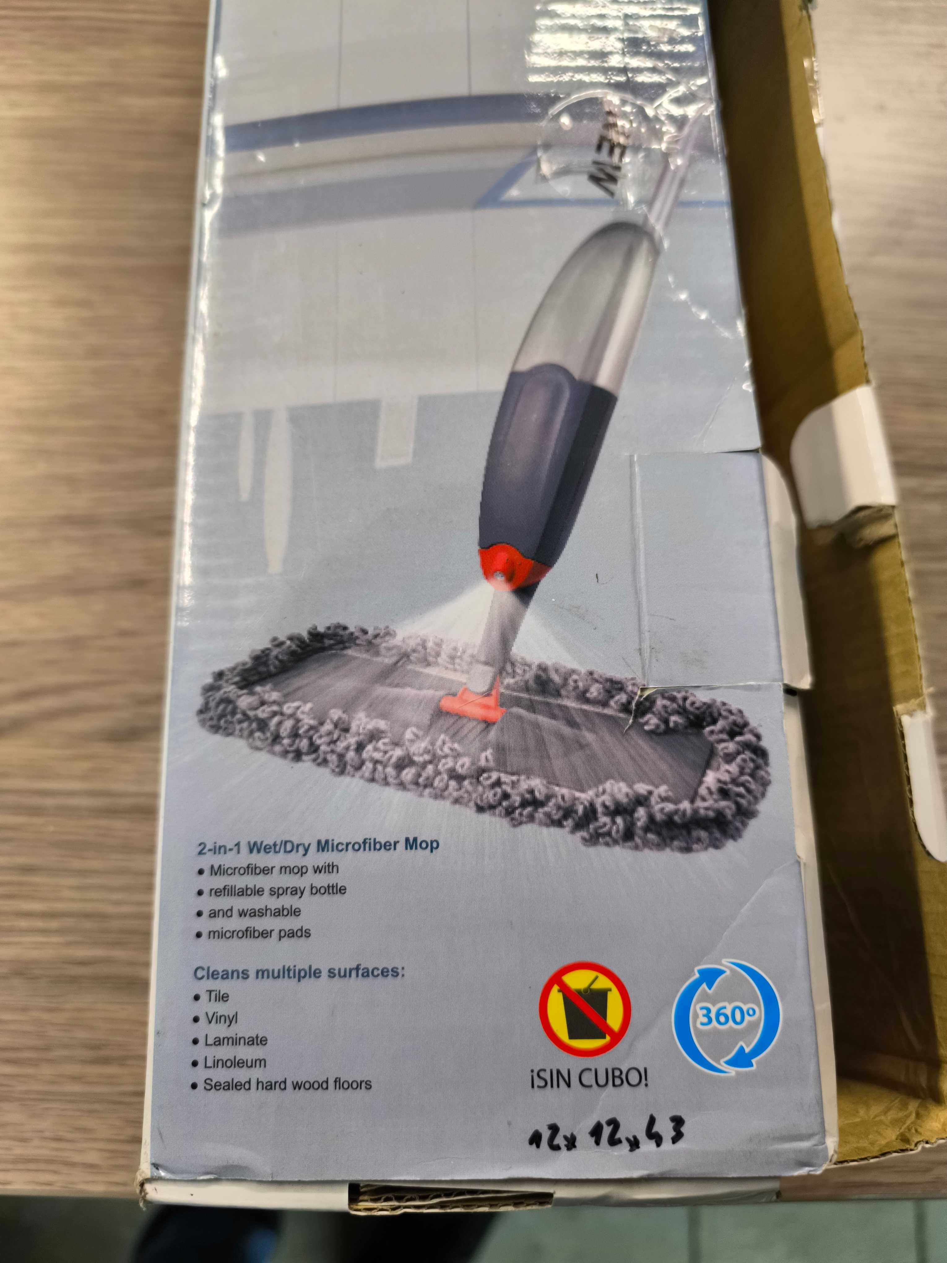Mop z mikrofibry 360° z funkcją spryskiwania