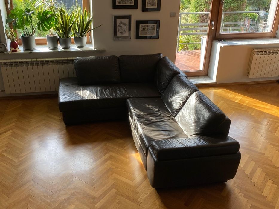 Narożnik ze skóry naturalnej