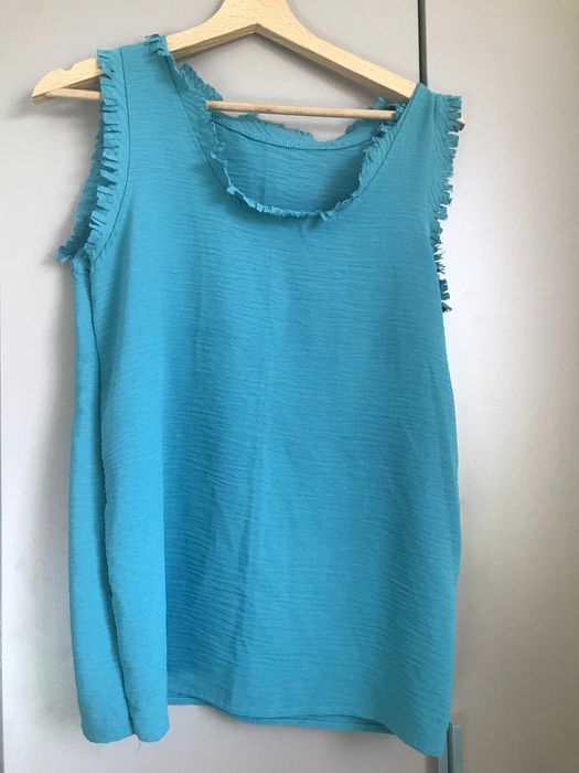Mode Talente bluzka bez rękawów  frędzle rozmiar  M