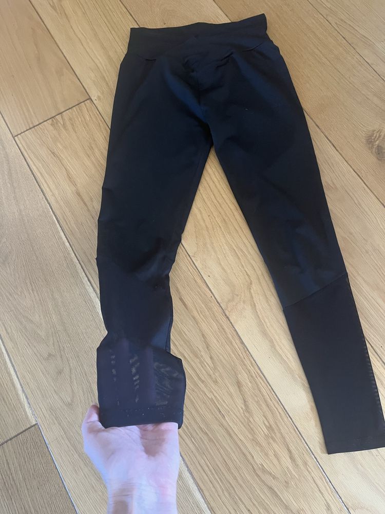 Czarnw legginsy leginsy shain s siateczka