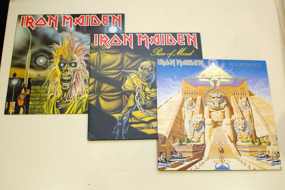 Пластинка Iron Maiden 1980, 1983, 1984. Первое издание.