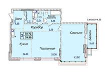 Продажа 2к квартиры 78,7 м2 ЖК Новопечерские Липки - Драгомирова 19А