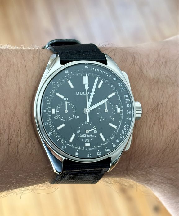 Bulova Lunar Pilot 43,5 mm – Versão nova, sem riscos, completa