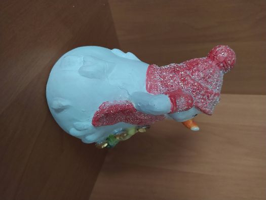 Bałwanek ozdoba świąteczna figurka ceramika