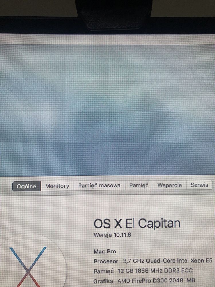 Mac Pro Late 2013 3,7 GHz Quad-Core Intel Xeon E5 12GB RAM