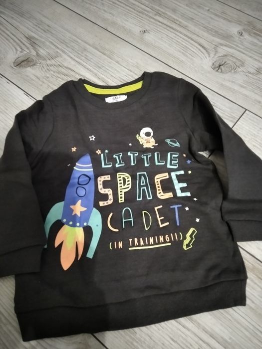 Bluza z rakieta dla chlopca, nowa rozm 86
