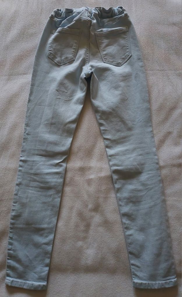 Calças Skinny Fit Azul, 9-10A