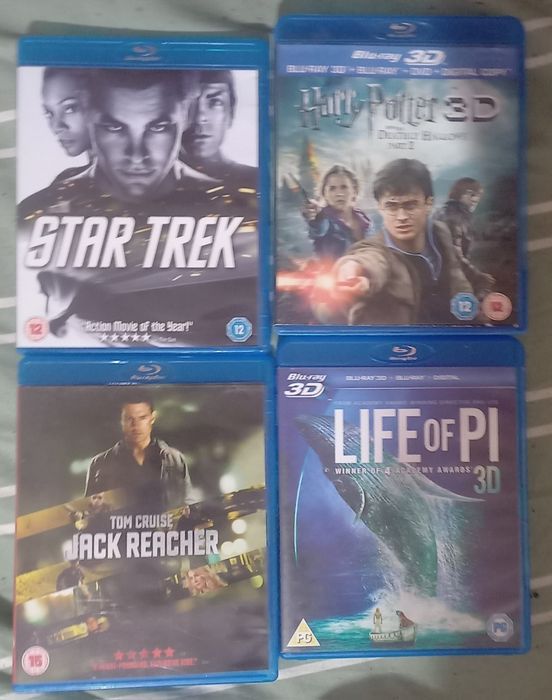 Blu Ray e Dvds  Conjunto