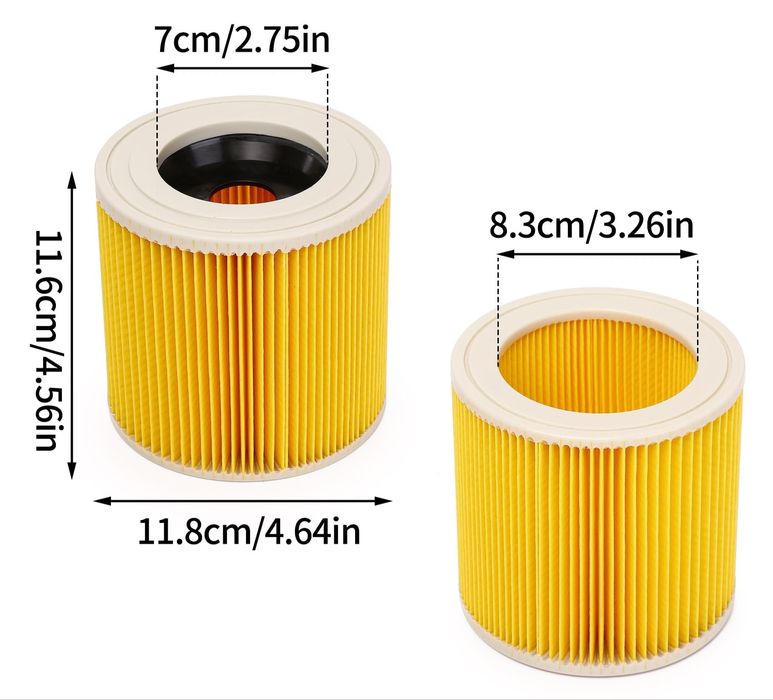 Мішок та фільтр для пилососа Karcher серії WD, A, MV, K, NT
