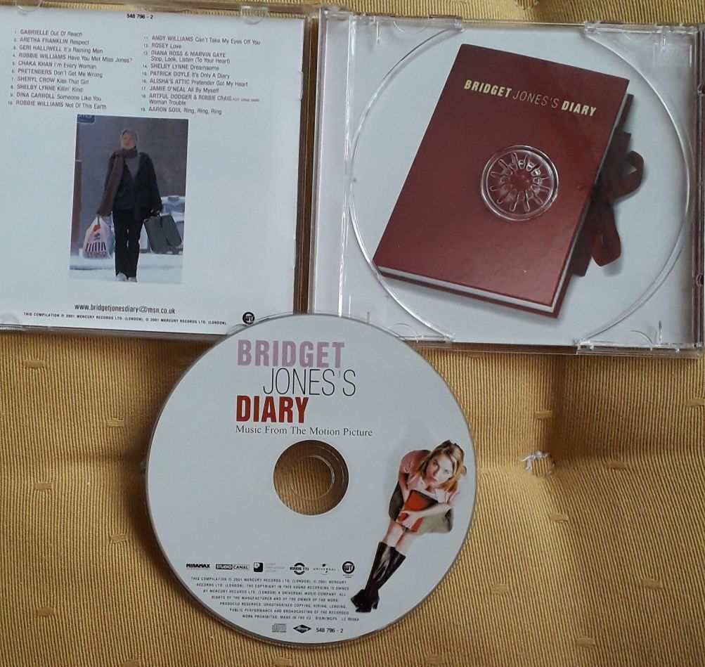Dziennik Bridget Jones - płyta CD z muzyką z filmu.