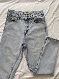 Сіро-блакитні джинси Мом 28 розмір