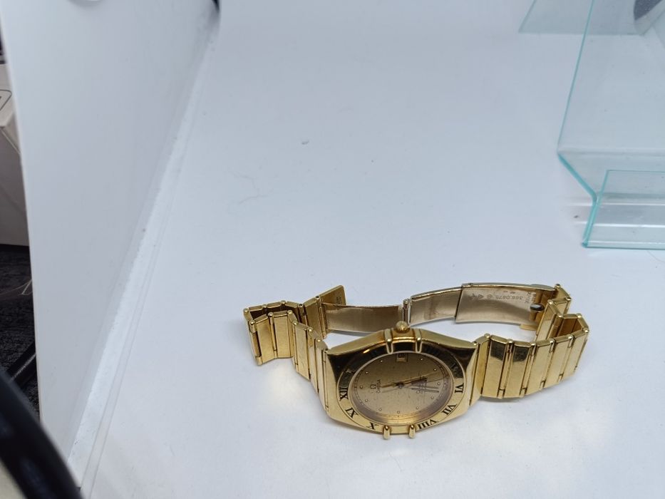 Złoty zegarek Omega Manhattan automatic złoto 750