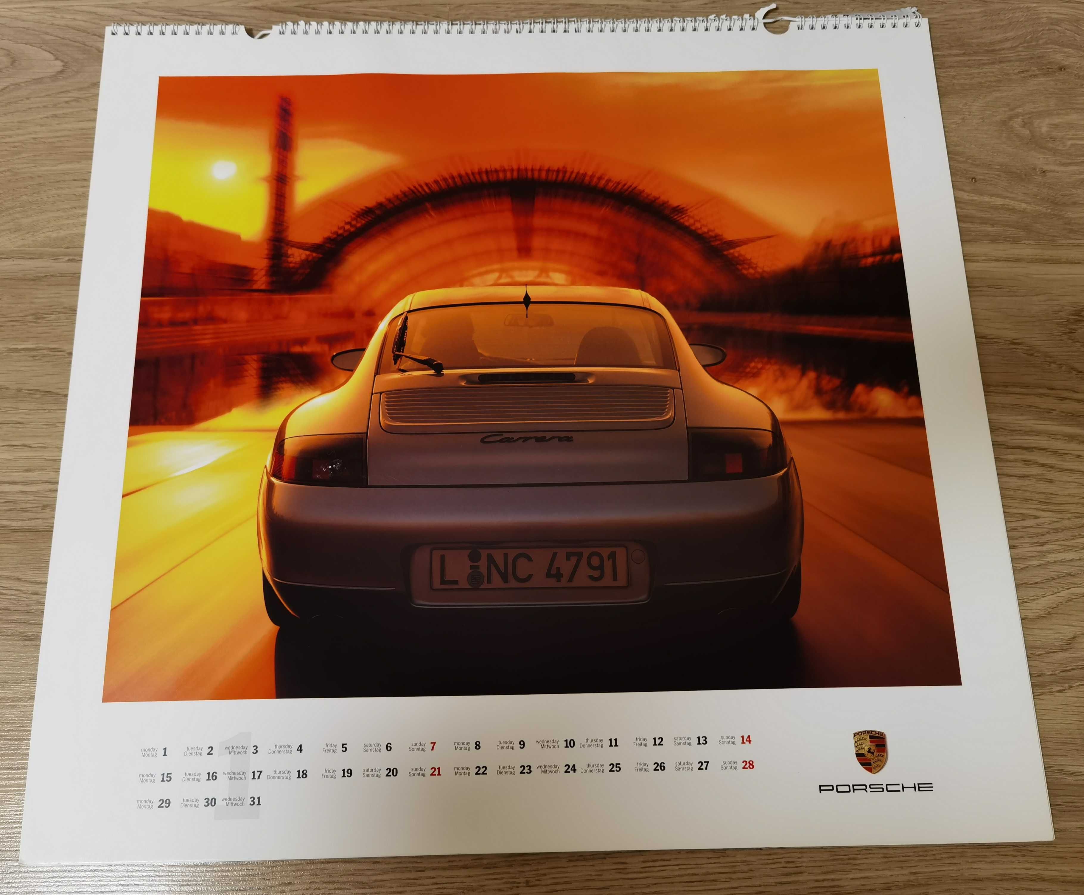 Porsche kalendarz 2005 powerd by Porsche