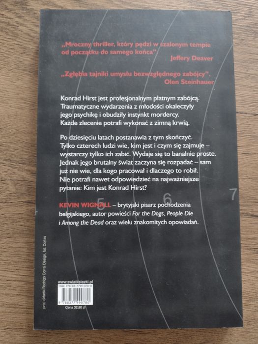 Książki 2 szt. triller Kim jest Konrad Hirst? Na kogo wypadnie