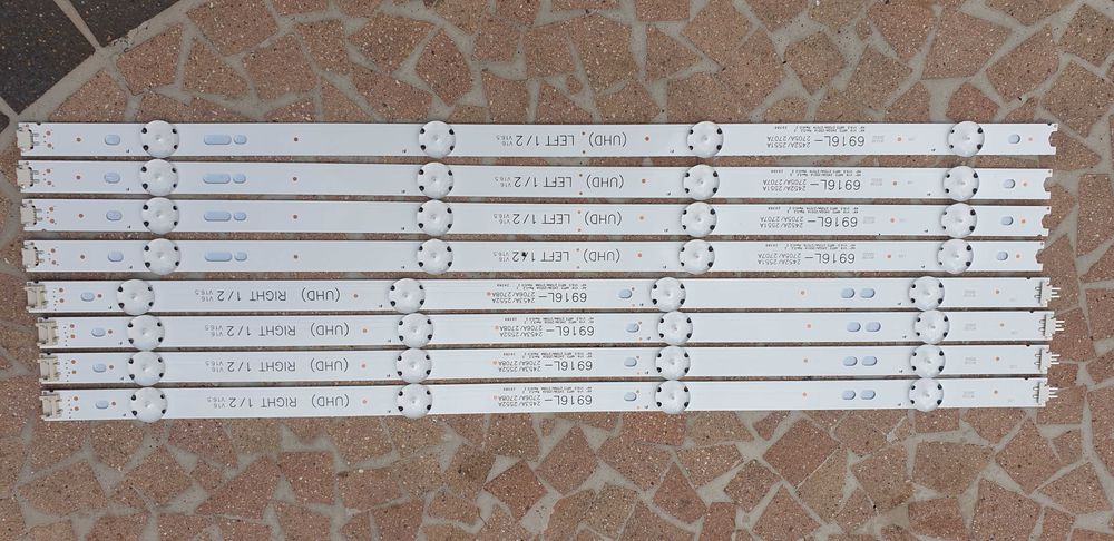 Listwy LED do telewizorów LG   49LJ5800 49LJ5100 49LJ5150 , 8 sztuk