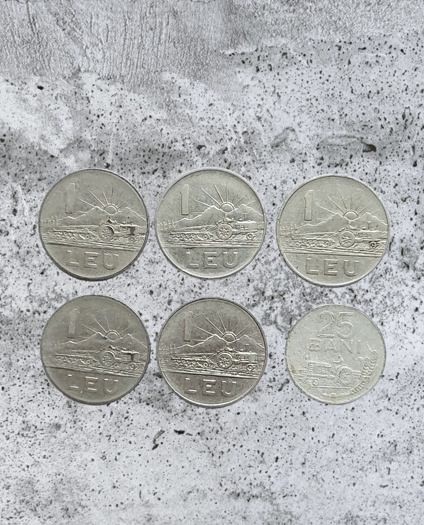 Monety Rumunia lata 60 1 leu 25 bani numizmatyka antyk wojna