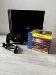 PS4 Pro Play Station 4 + pad + 8 gier
