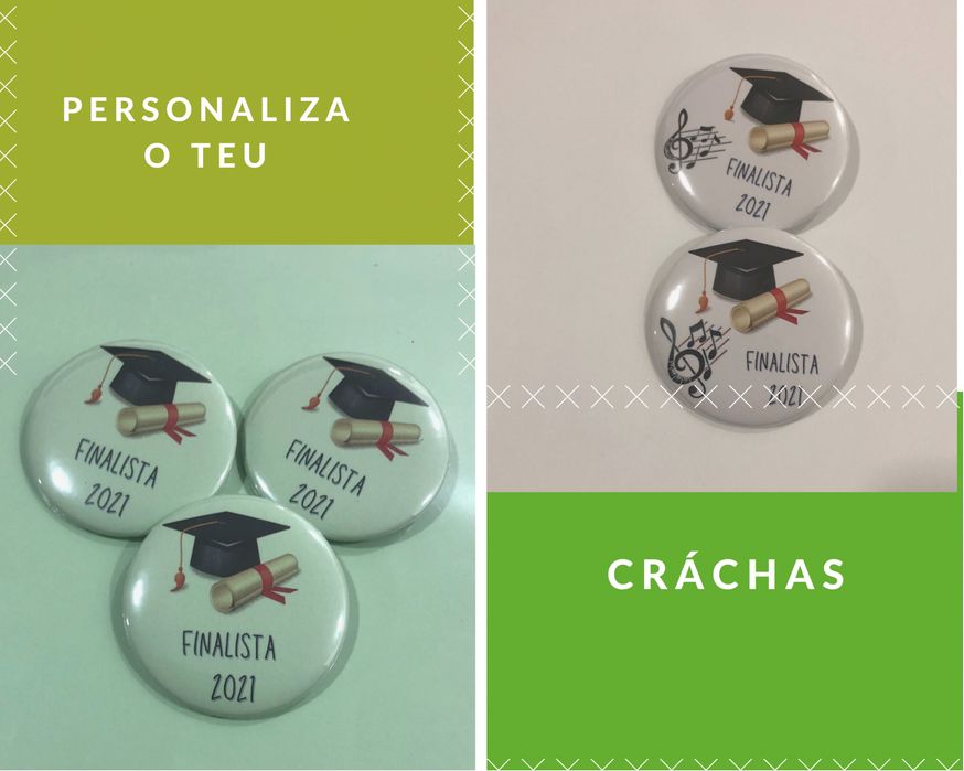 Cráchas ou imans personalizados 55mm