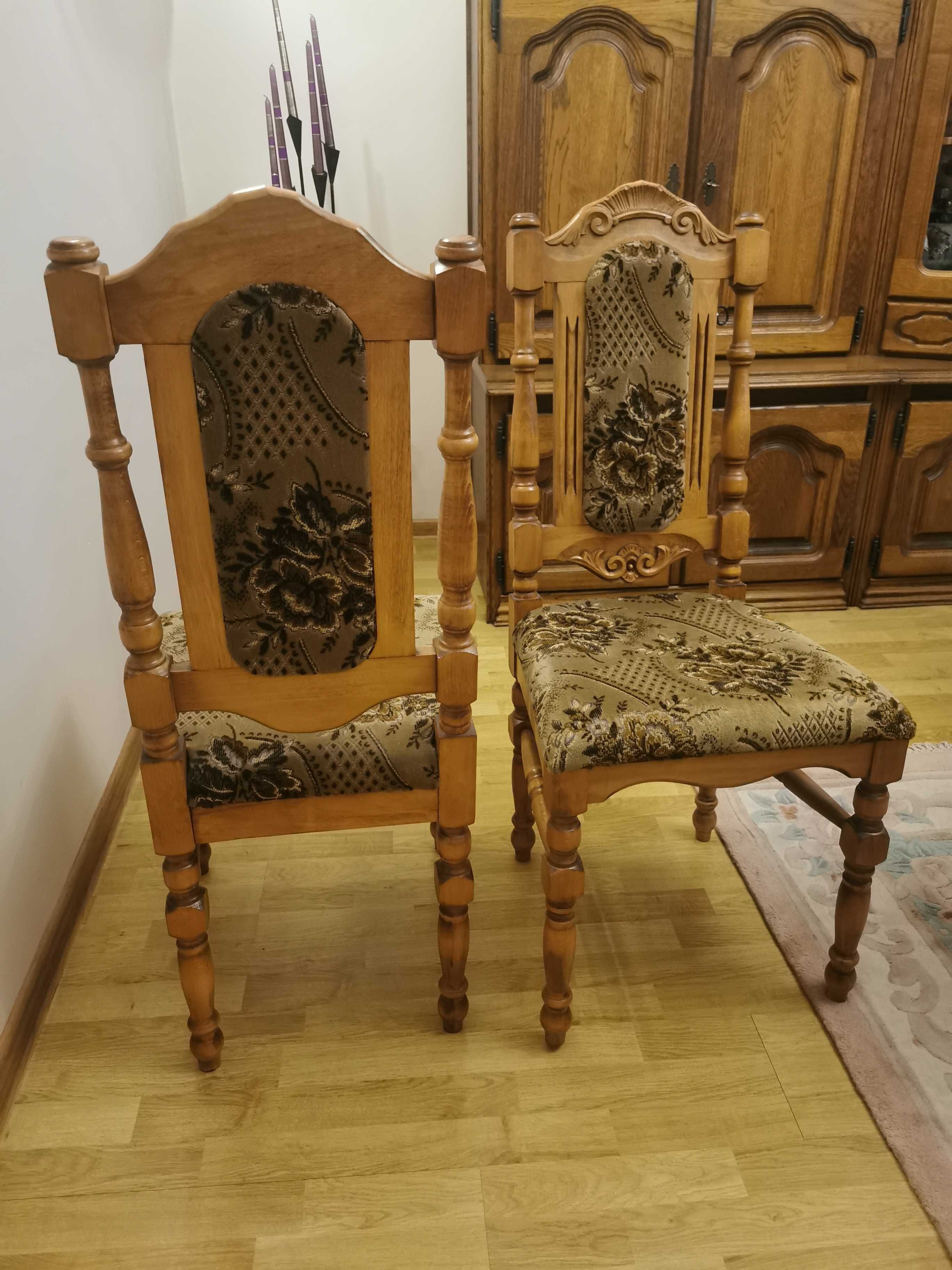 Krzesła stylowe - dąb