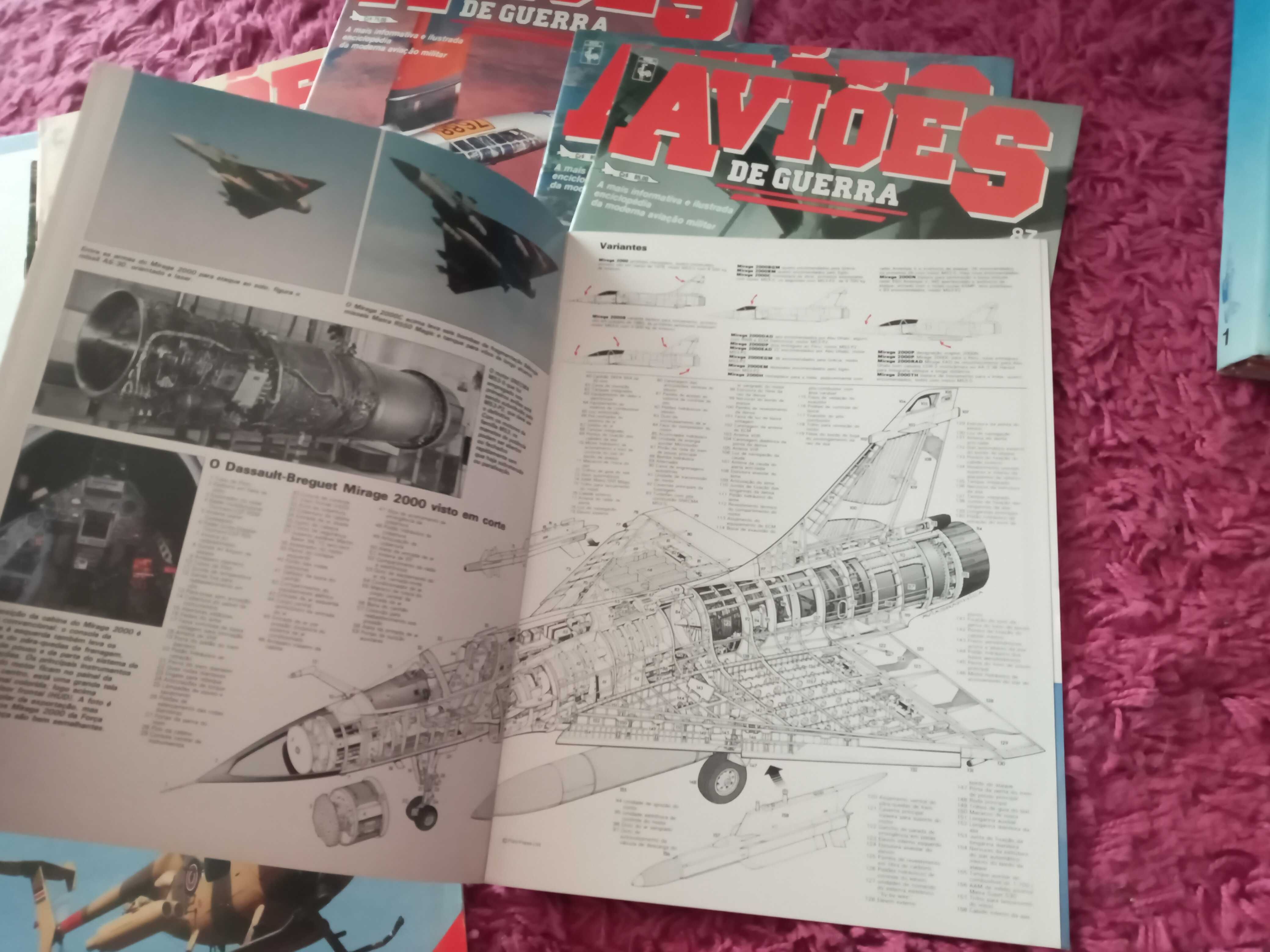5 dossiers Aviões de Guerra 75 revistas