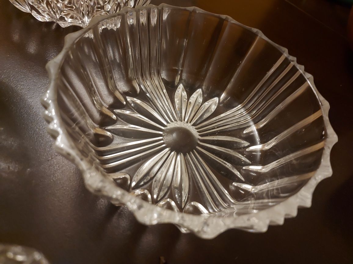 Kryształ stare kryształowa francuskie szkło prasowane