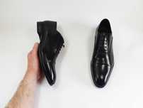 DOUCAL'S Made in Italy чорні туфлі 39 40 25-25.5 см