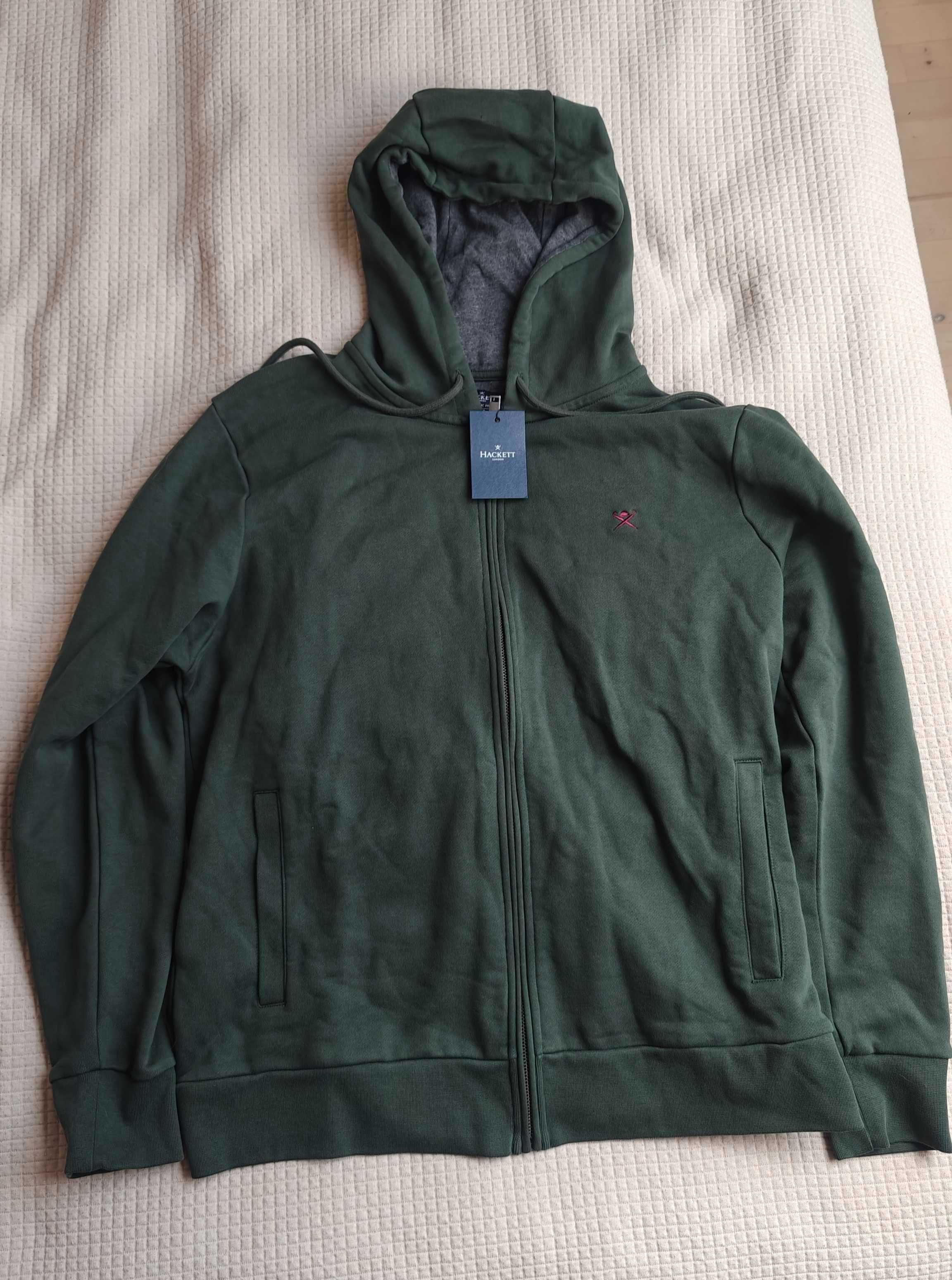 Bluza rozpinana męska zielona Hackett London L