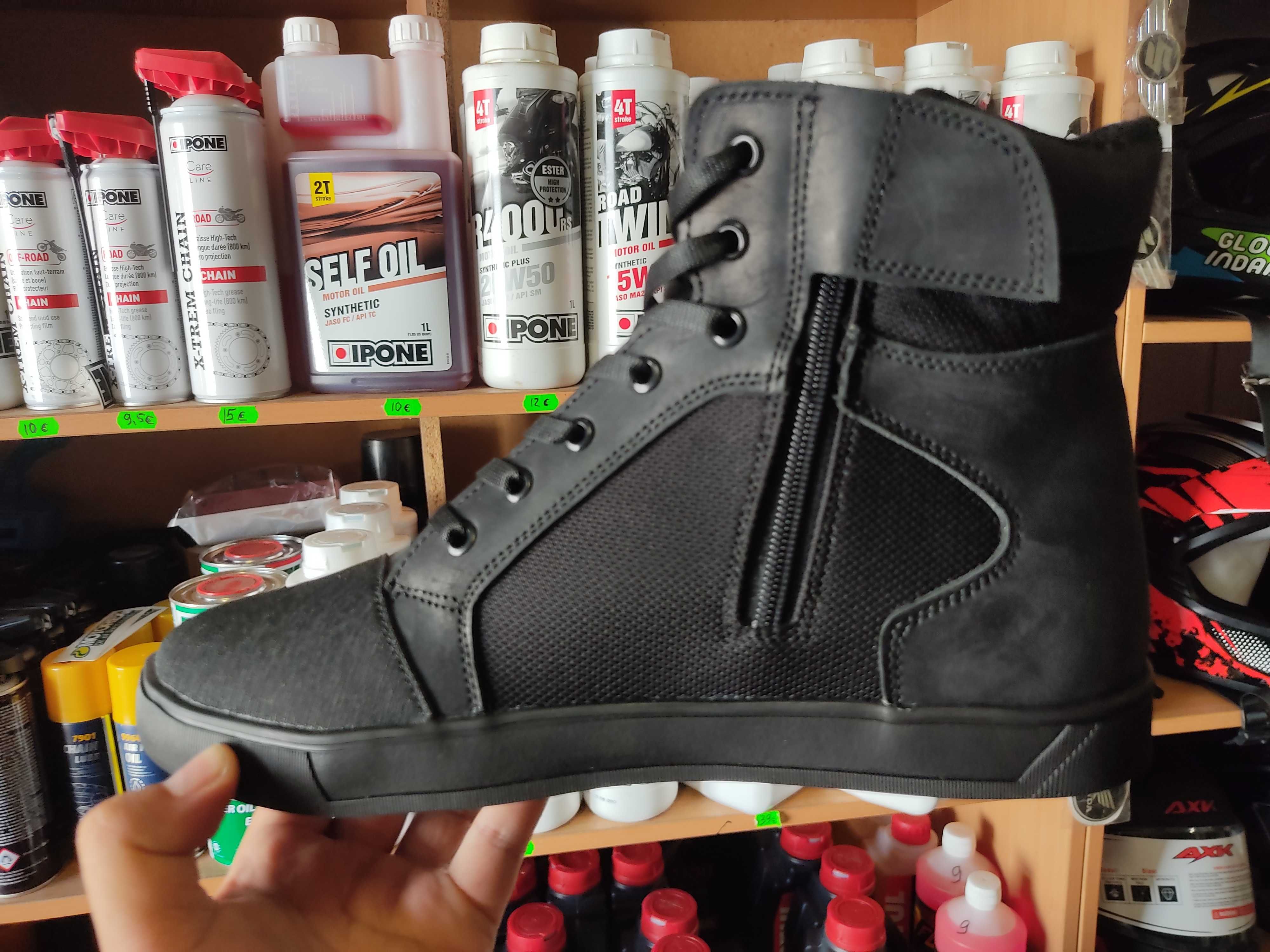 Мото кеды стильные ботинки Alpinestars серые мотоботы с накладкой