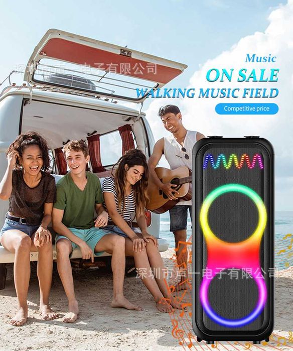 Акустична система 100 Вт з 2шт PartyBox мікрофонами не JBL 310 320 710